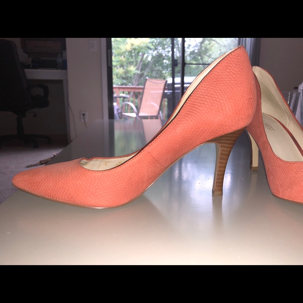 Pointy high heels